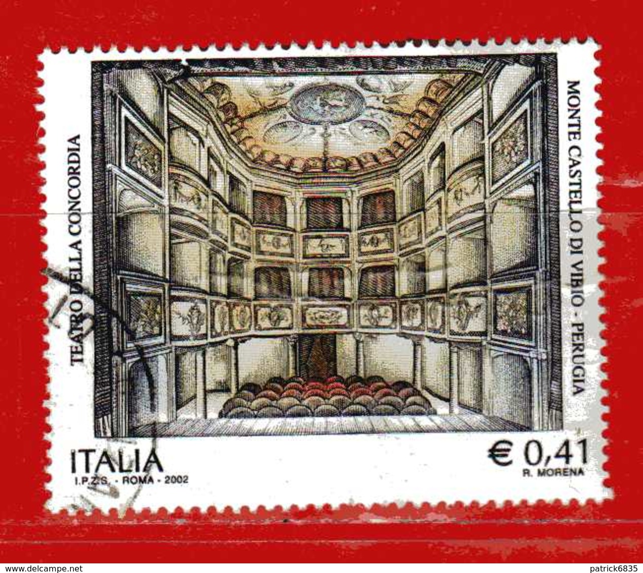 Italia °- Anno 2002 - TEATRO CONCORDIA VIBIO . USATO. Unif 2685. - 2001-10: Usati