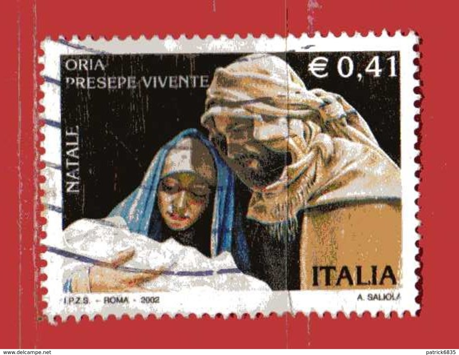 Italia °- Anno 2002 - NATALE . USATO. Unif 2696. - 2001-10: Usati