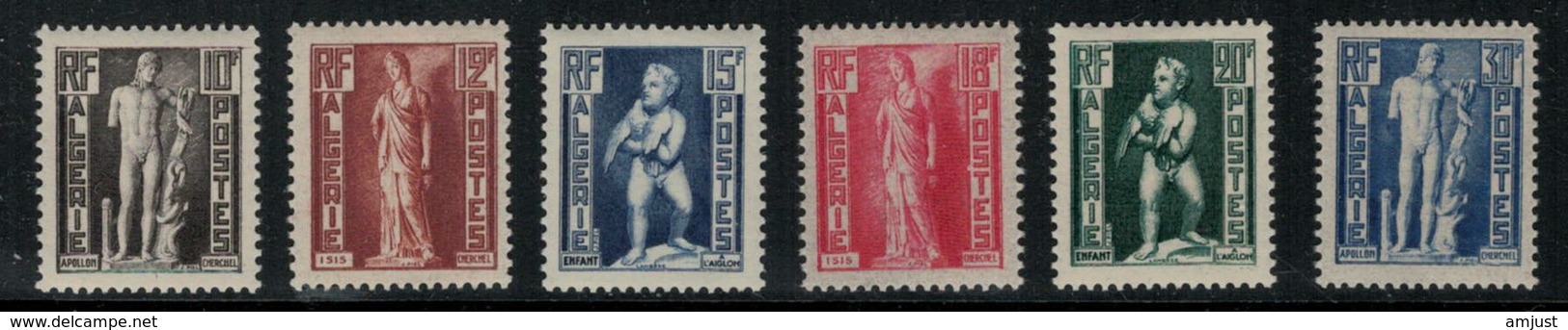 Algérie // 1950-1962  // 1952 //  Statues Neufs ** MNH (sans Charnières) No.288-293 Y&T - Neufs