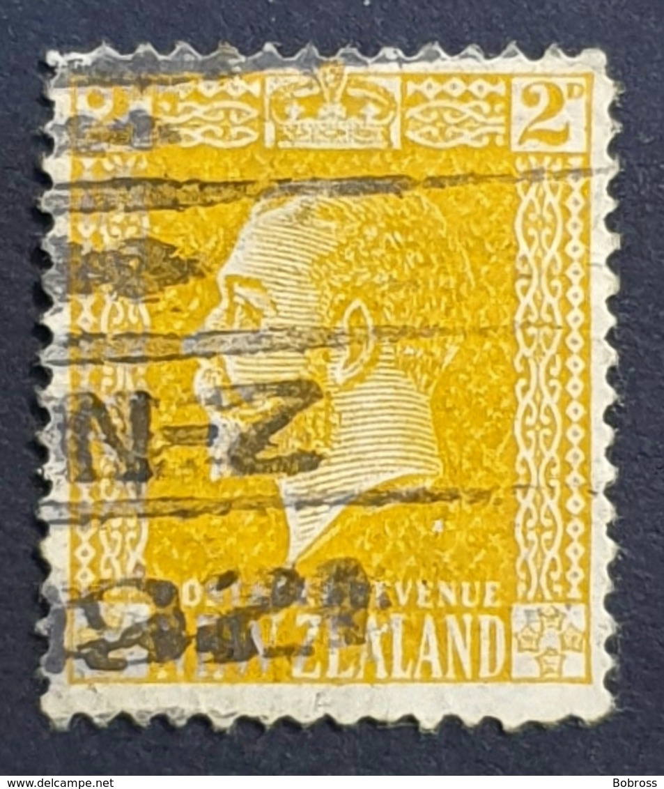 1916-1930 King George V, 2P, New Zealand, Nouvelle Zélande, Used - Oblitérés