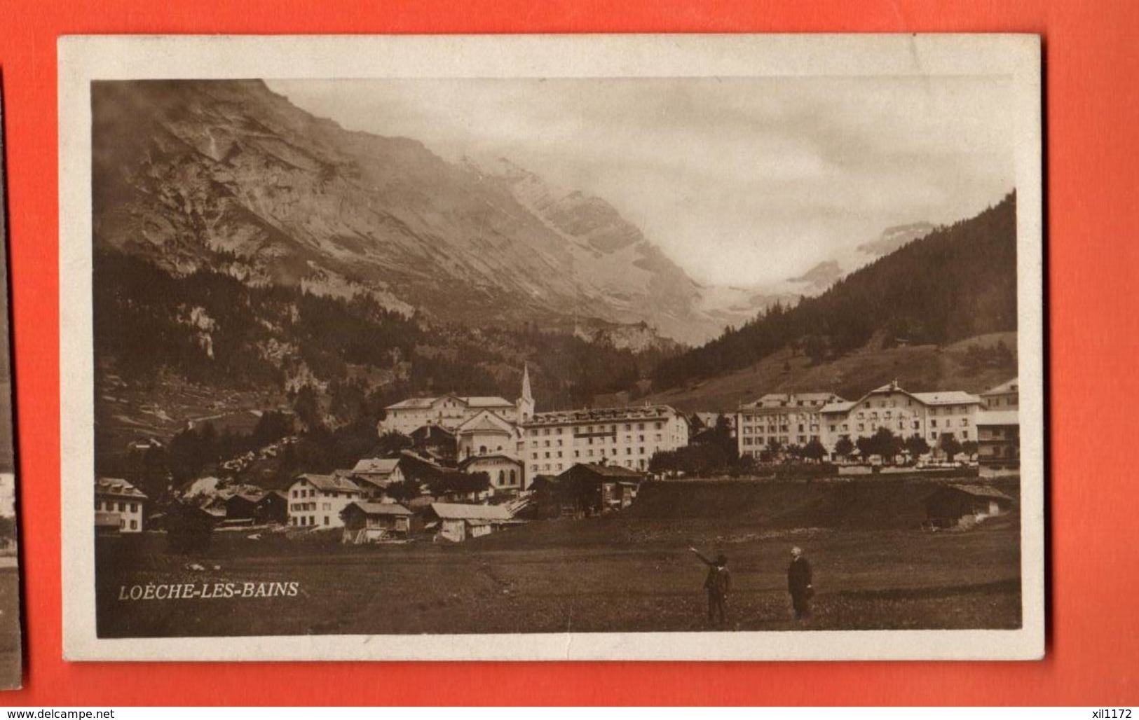 FPB-19 Leukerbad Loèche-les-Bains ANIME. Guggenheim 6555 Circulé En 1920 Vers Maresille - Loèche