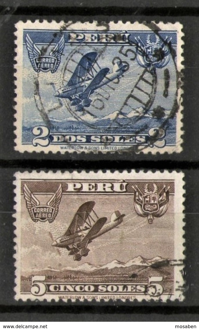 PERÚ	-	Yv. A° 4-5	-	Serie Completa -			N-12754 - Peru