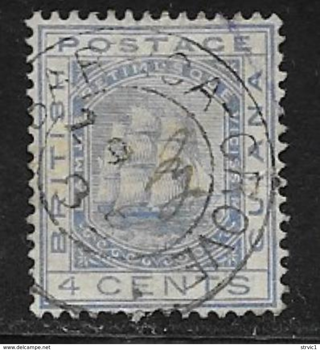 British Guiana Scott # 109 Used Ship, 1882 - Guyane Britannique (...-1966)