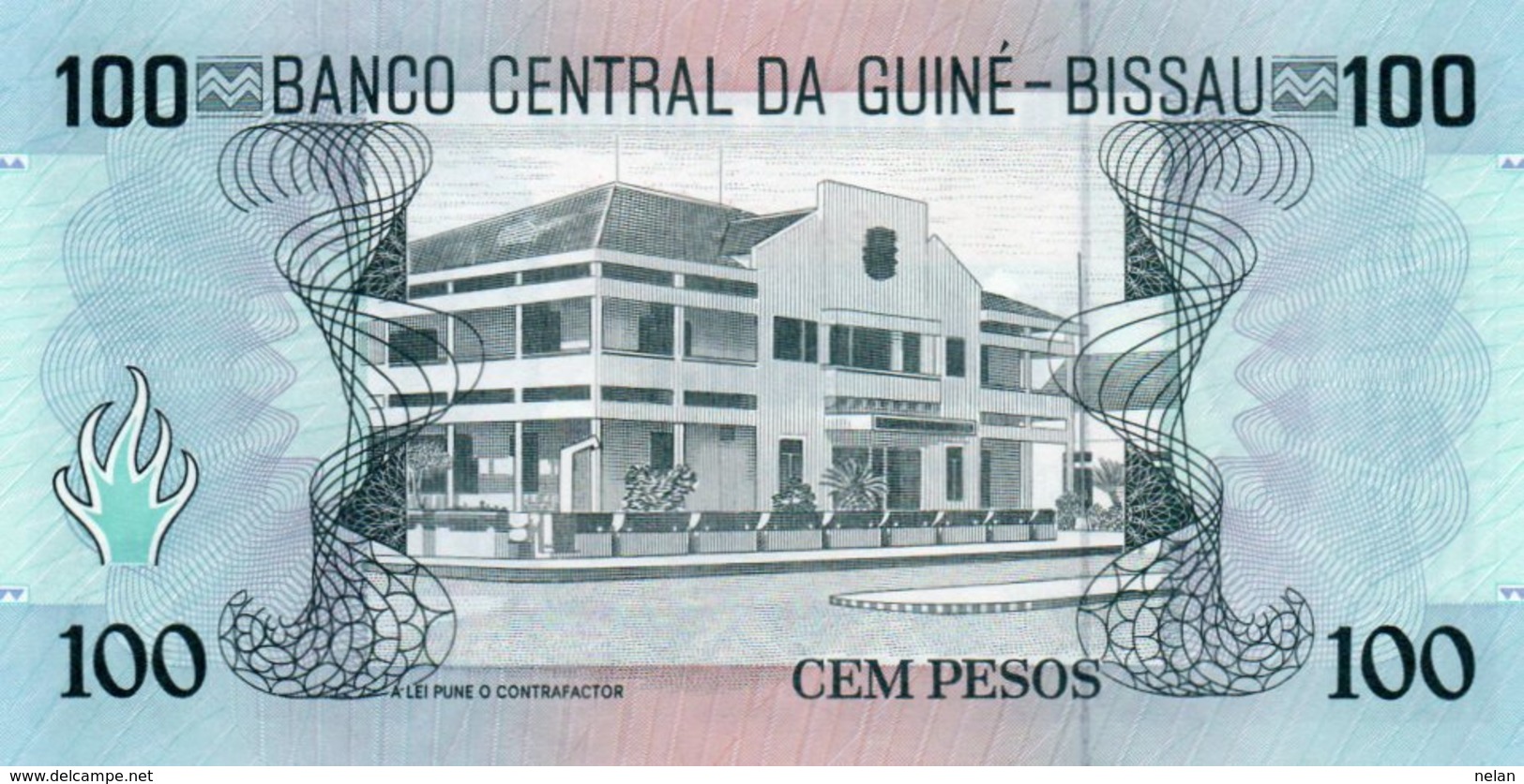 GUINEA-BISSAU 100 PESOS 1990 P-11  UNC - Guinea–Bissau