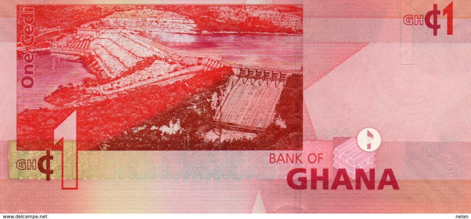 GHANA 1CEDI 2010 P-37b1  UNC - Ghana