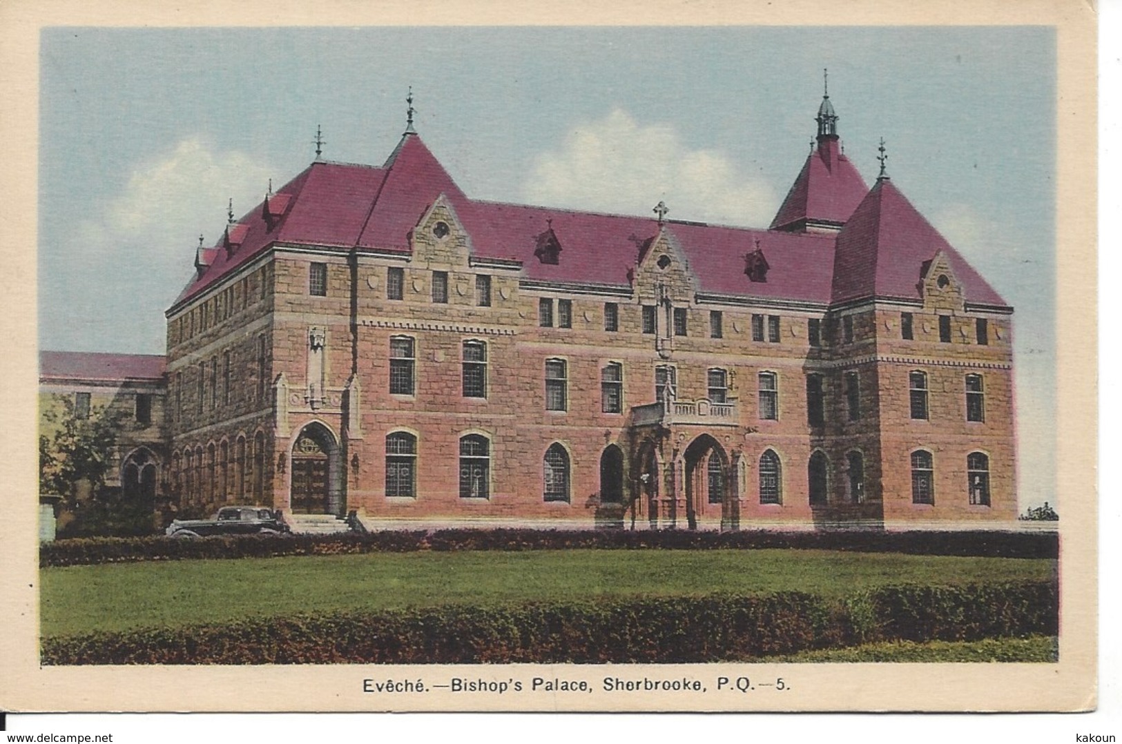 Évêché - Bishop's Palace, Sherbrooke, Quebec, PECO, Non Circulée  (P98) - Sherbrooke