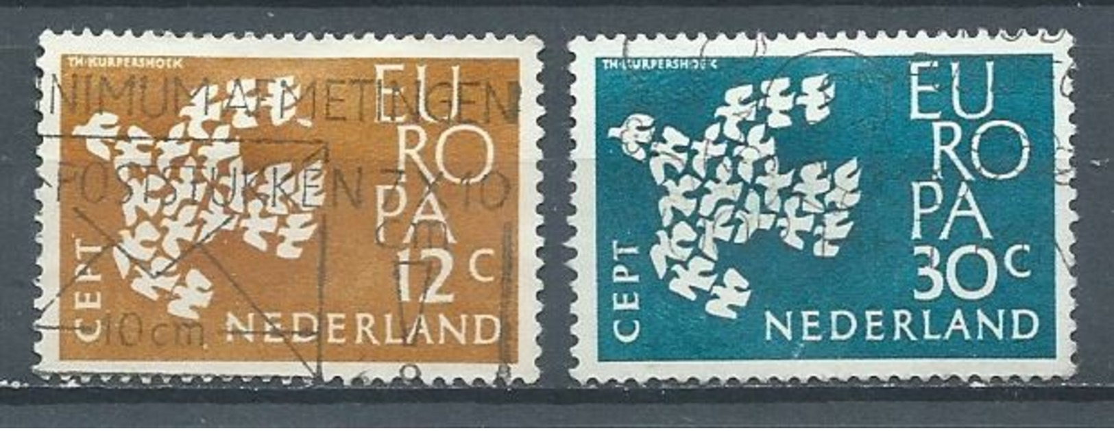 Pays-Bas YT N°738/739 Europa 1961 Oblitéré ° - Oblitérés