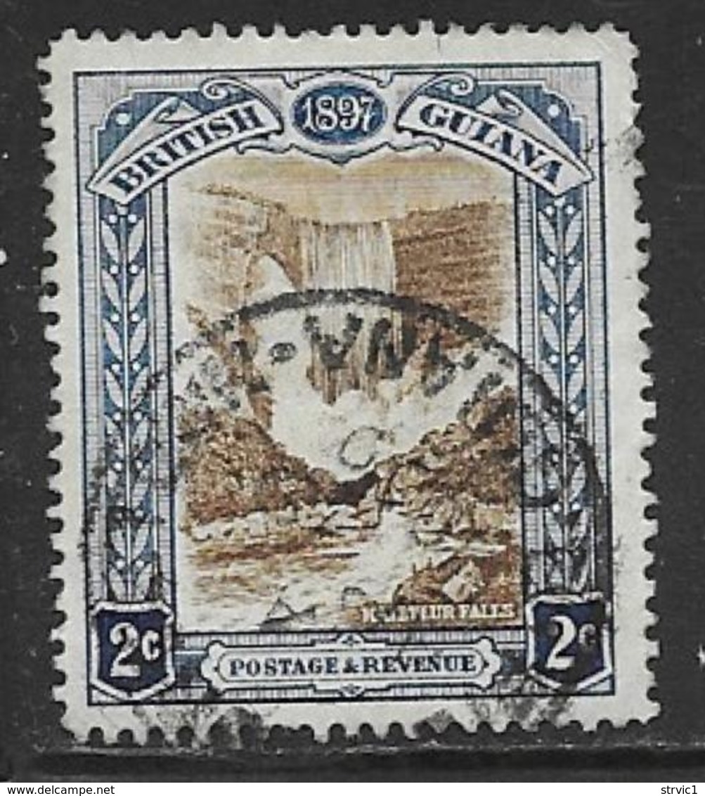 British Guiana Scott # 153b Used Kaieteur Falls,1898 - British Guiana (...-1966)
