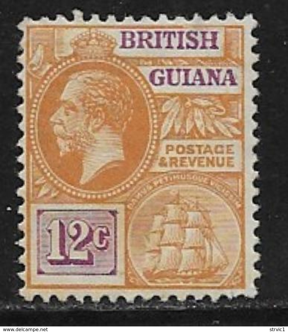 British Guiana Scott # 183 Mint Hinged George V, 1913 - British Guiana (...-1966)