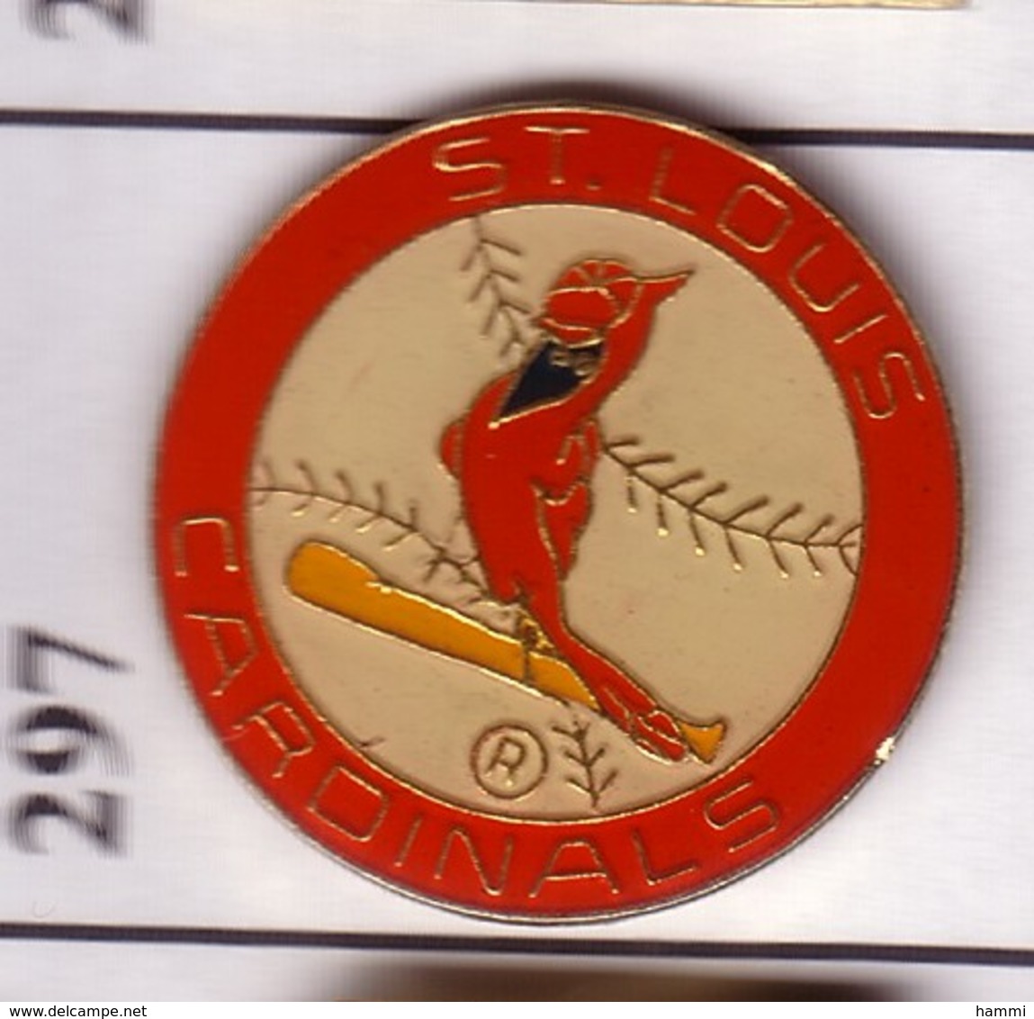 FF297 Pin's Saint-Louis Missouri Usa CARDINALS Bird Oiseau Cardinal Rouge Red équipe De Baseball Achat Immédiat - Animaux