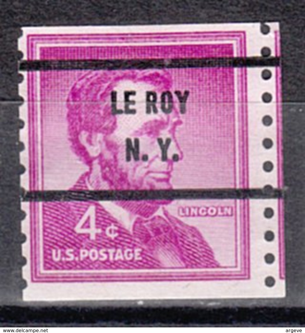 USA Precancel Vorausentwertung Preo, Bureau New York, Le Roy 1058-71 - Vorausentwertungen