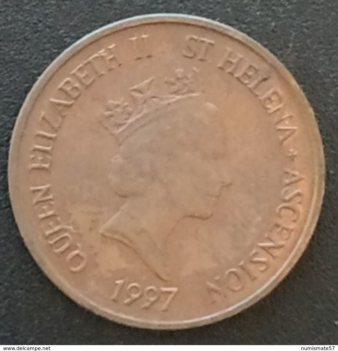 SAINTE HELENE ET ASCENSION - 1 PENNY 1997 - Elizabeth II - 3eme Effigie - KM 13a - ST HELENA - ASCENSION - Sainte-Hélène