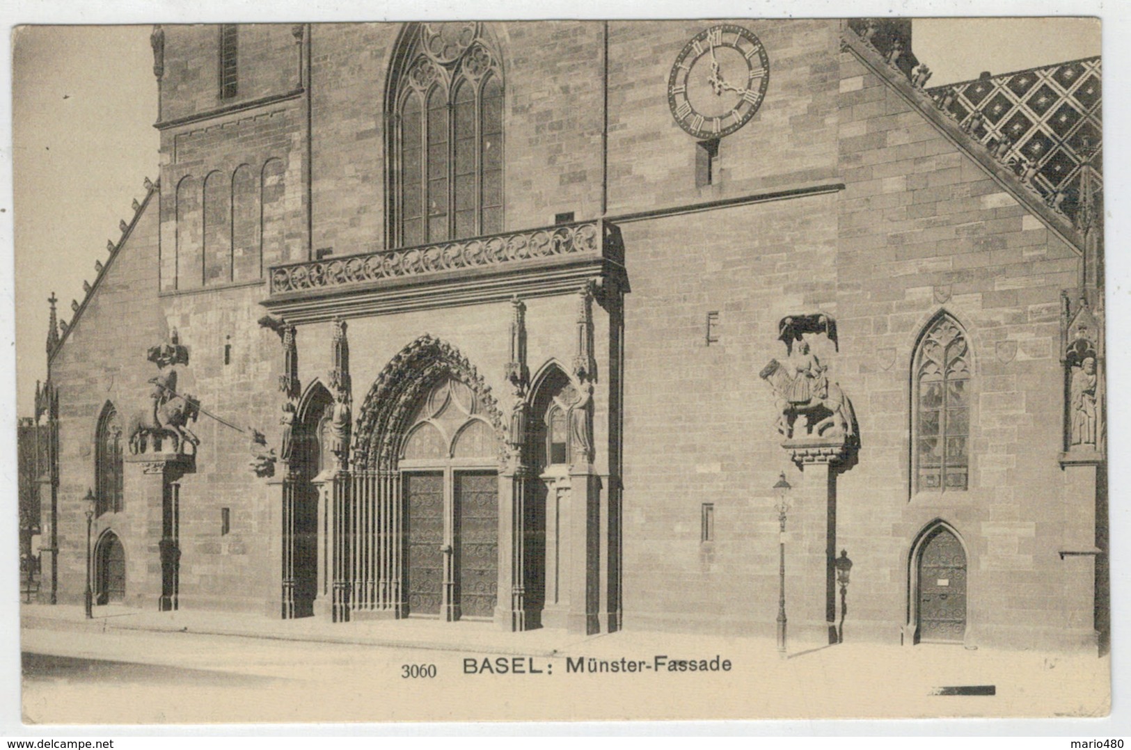 C.P.  PICCOLA    BASEL   MUNSTER-FASSADE         2 SCAN    (NUOVA) - Basilea
