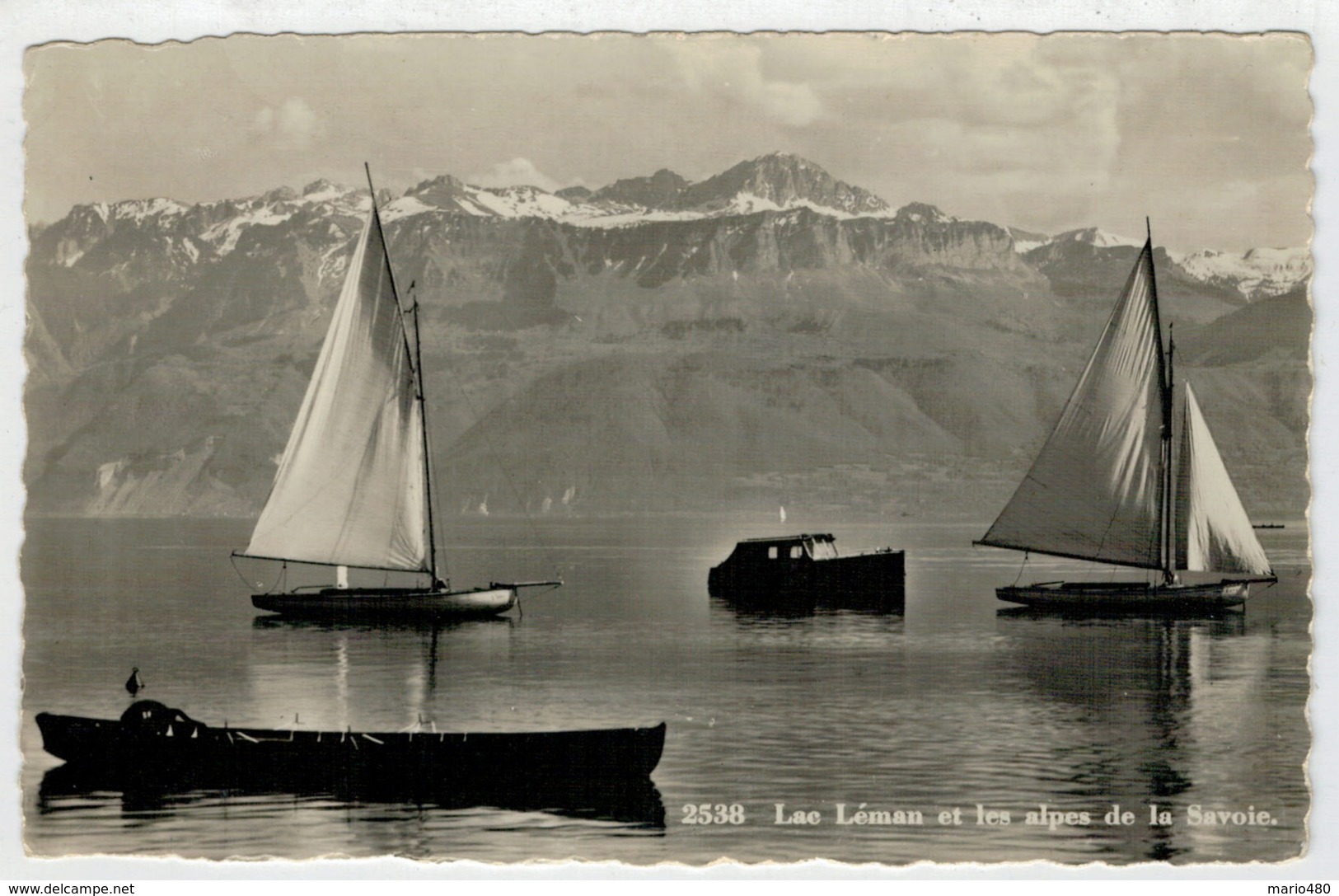 C.P.  PICCOLA    LE  LAC  LEMAN  ET  LES  ALPES  DE  LA  SAVOIE         2 SCAN    (NUOVA) - Altri & Non Classificati