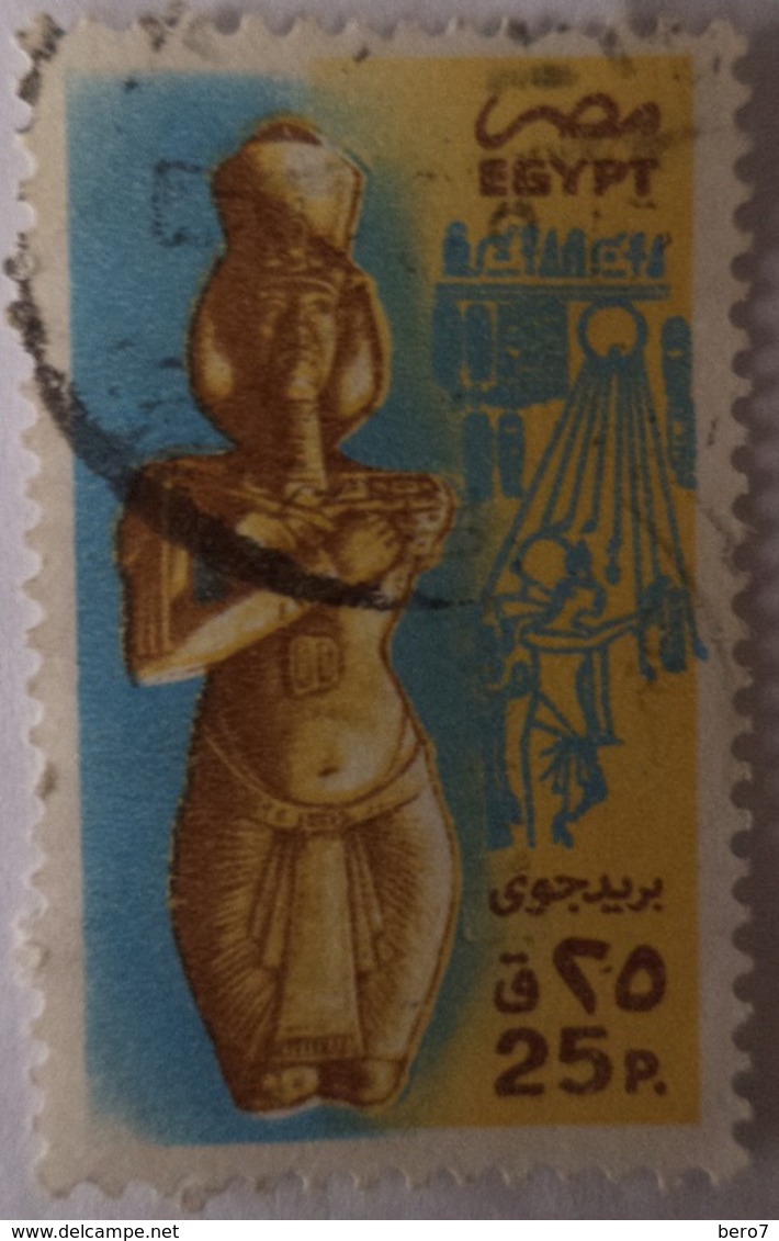 EGYPT - 1987- Statue Of Akhenaten (Amenophis IV) (Egypte) (Egitto) (Ägypten) (Egipto) (Egypten) - Oblitérés