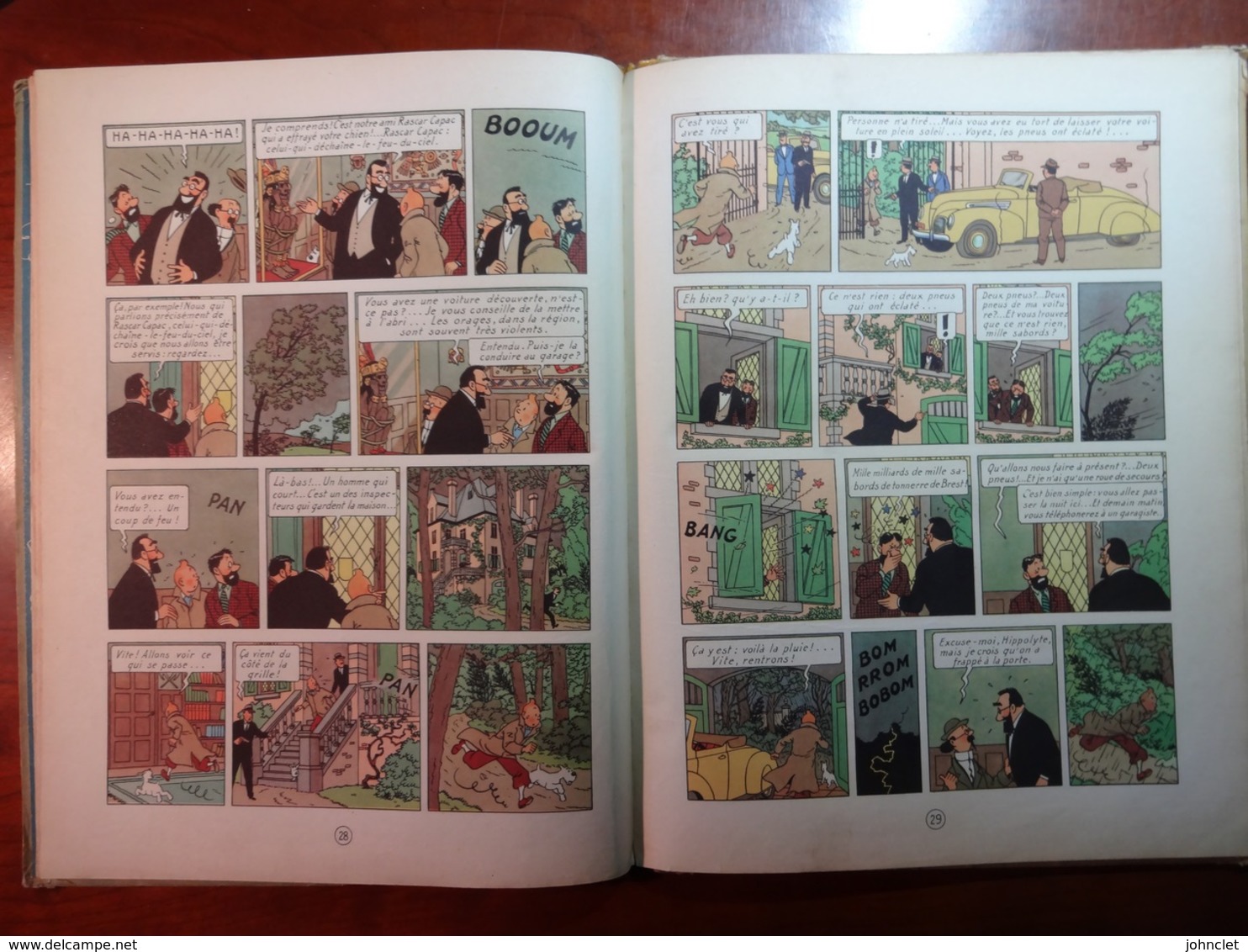 TINTIN : LES 7 BOULES DE CRISTAL : Edit. Orig. 1950 - Hergé