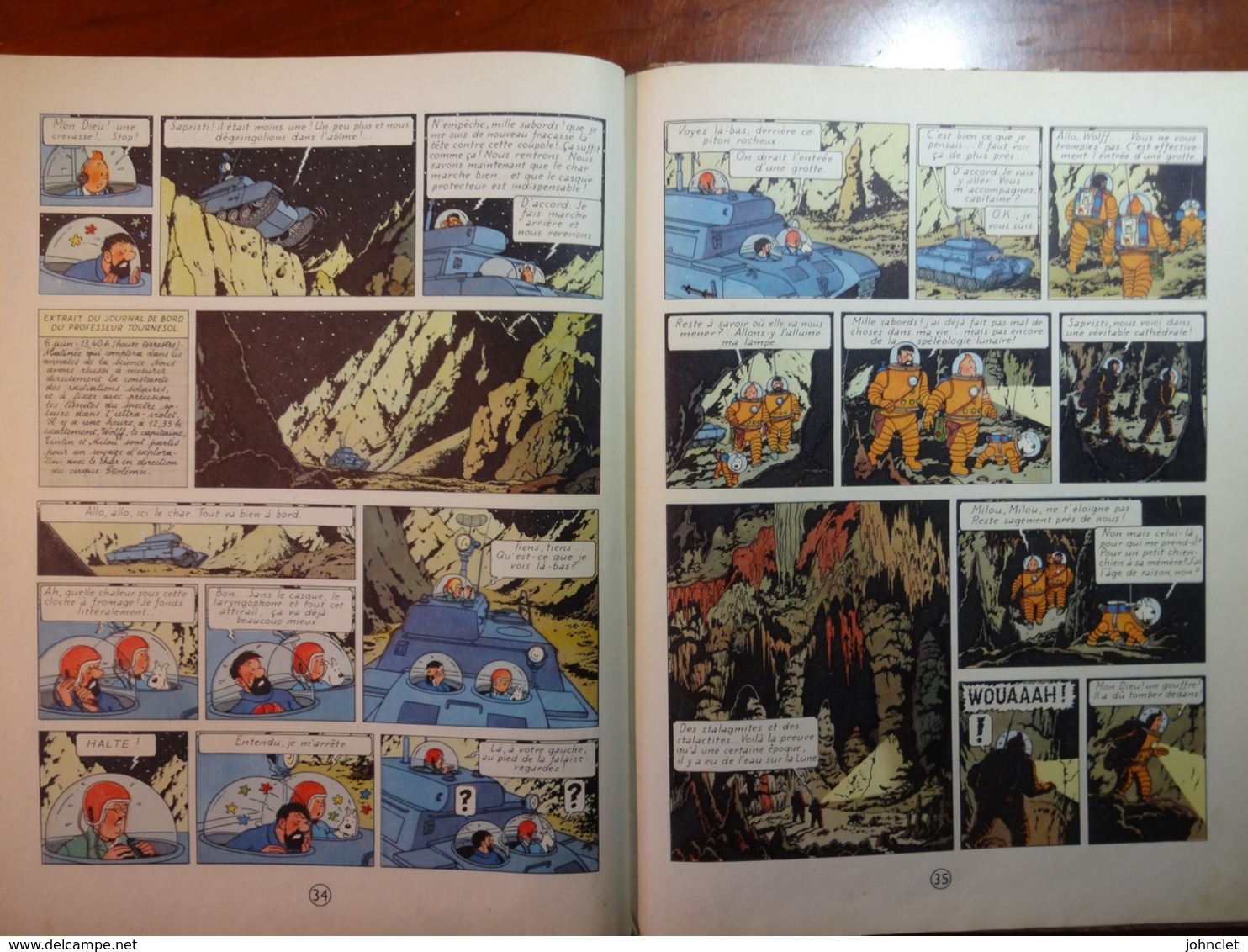 TINTIN : ON A MARCHE SUR LA LUNE : Edit. Orig. 01/1954 - Hergé