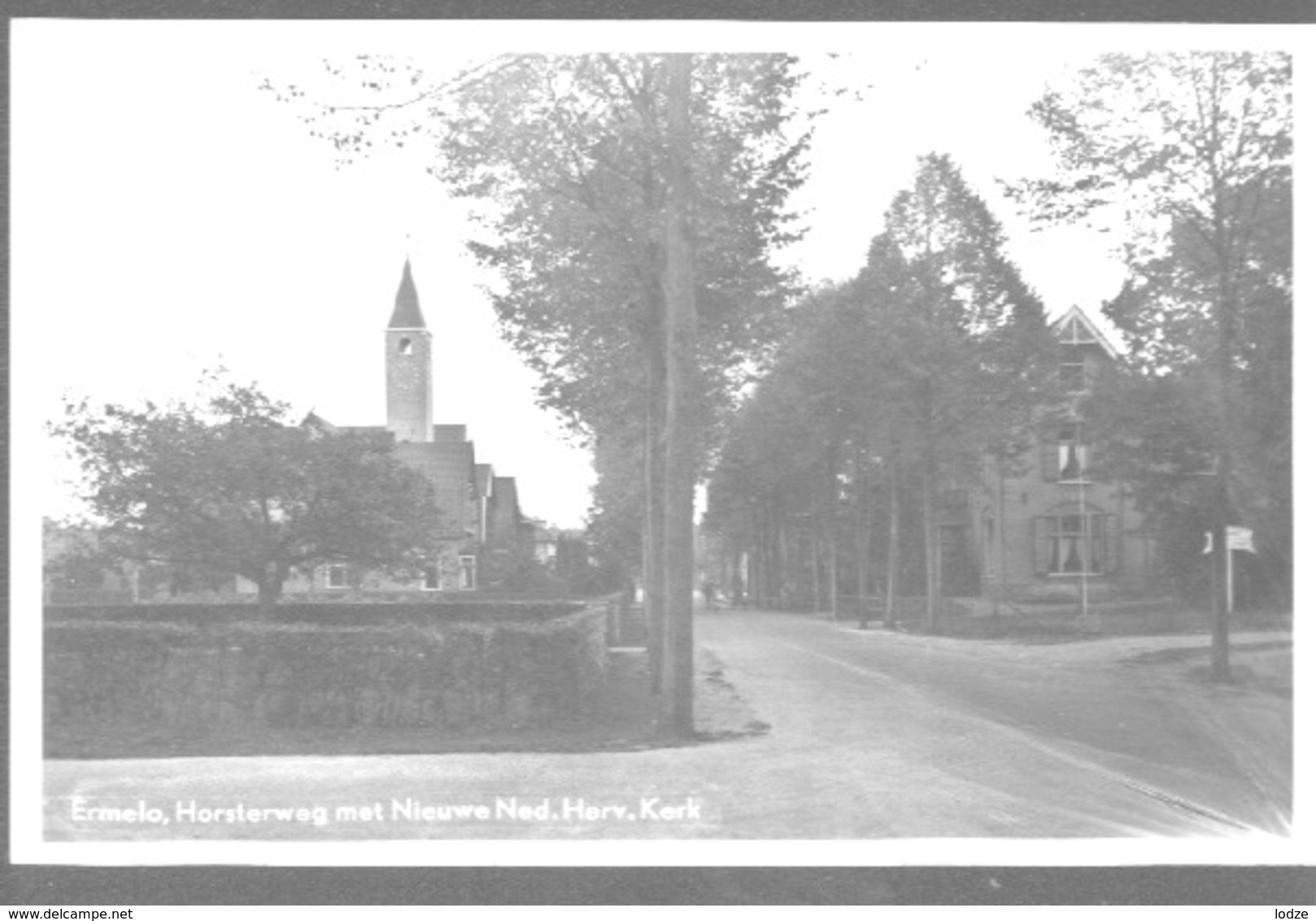 Nederland Holland Pays Bas Ermelo Horsterweg Met NH Kerk En Omgeving - Ermelo