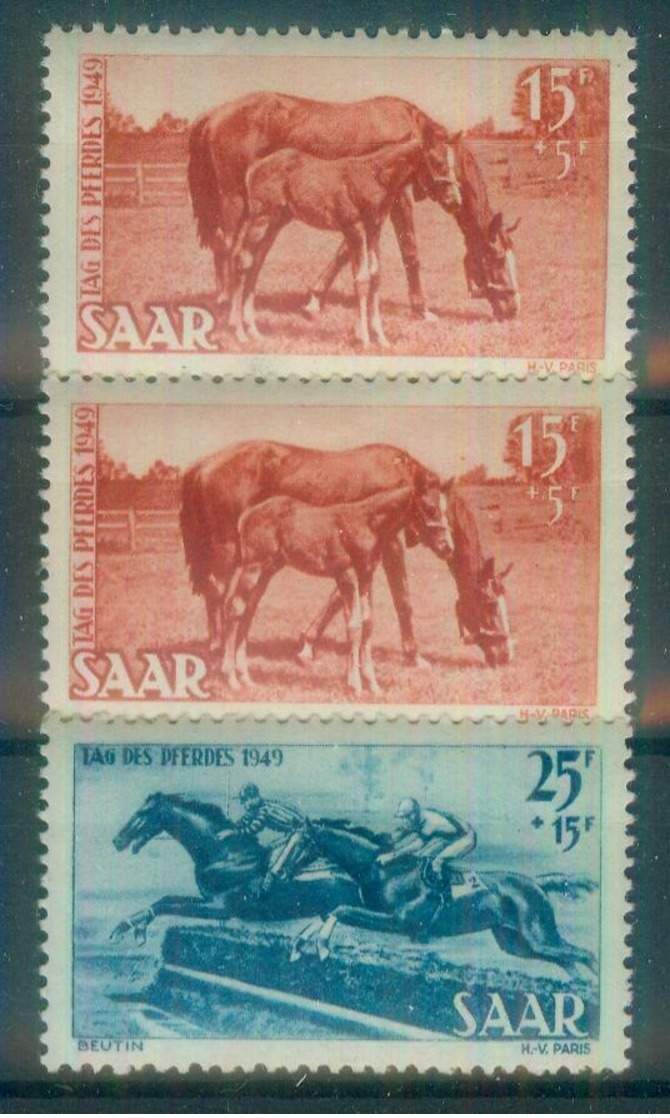 Saar - Michel 265 Pf I & II / 266 Ungebr.* - Unused Stamps