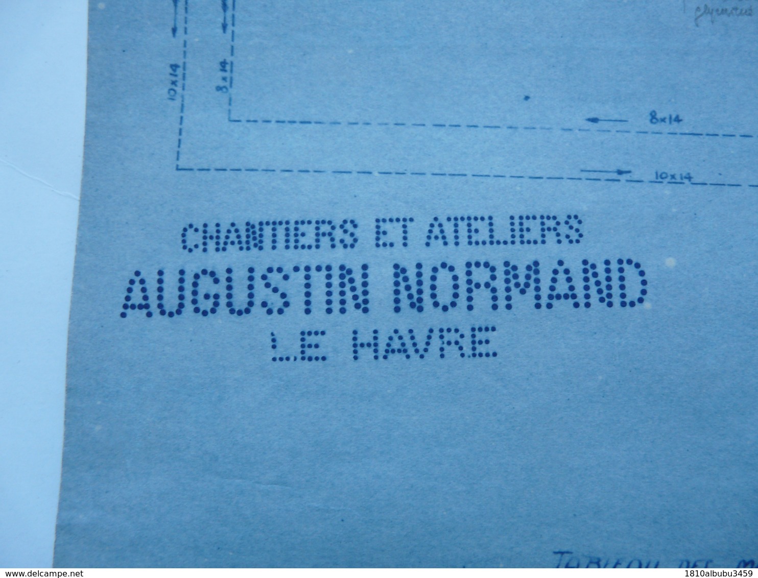 VIEUX PAPIERS - SCHEMA DE LA DISTRIBUTION D'AIR : Chantiers Et Ateliers AUGUSTIN NORMAND - Le Havre - Machines