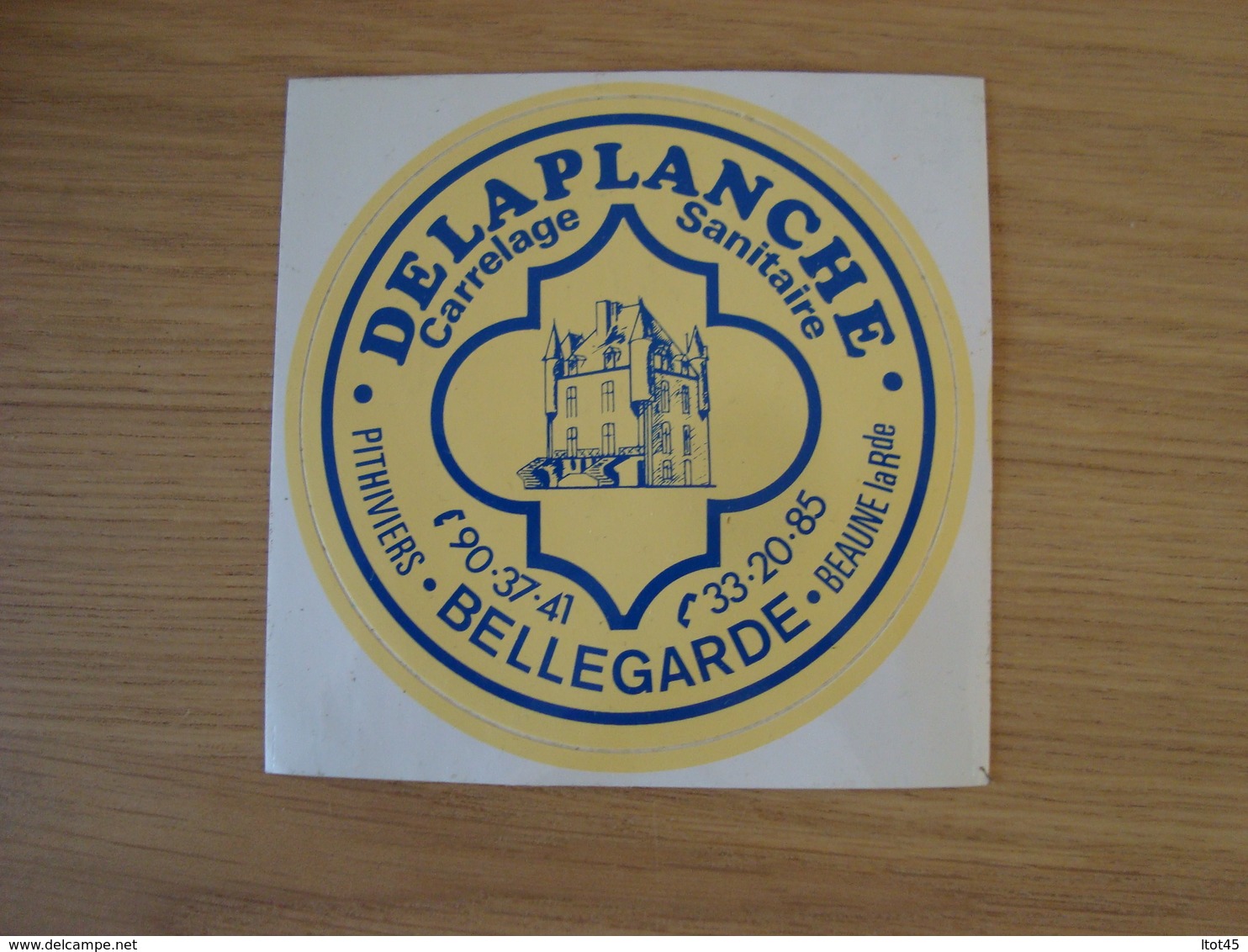 AUTOCOLLANT DELAPLANCHE CARRELAGE BELLEGARDE 45 - Autocollants