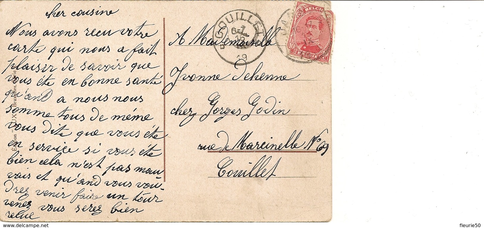 NAMUR - La Caserne. Oblitération 1919 Couillet Et Jambes. - Namur