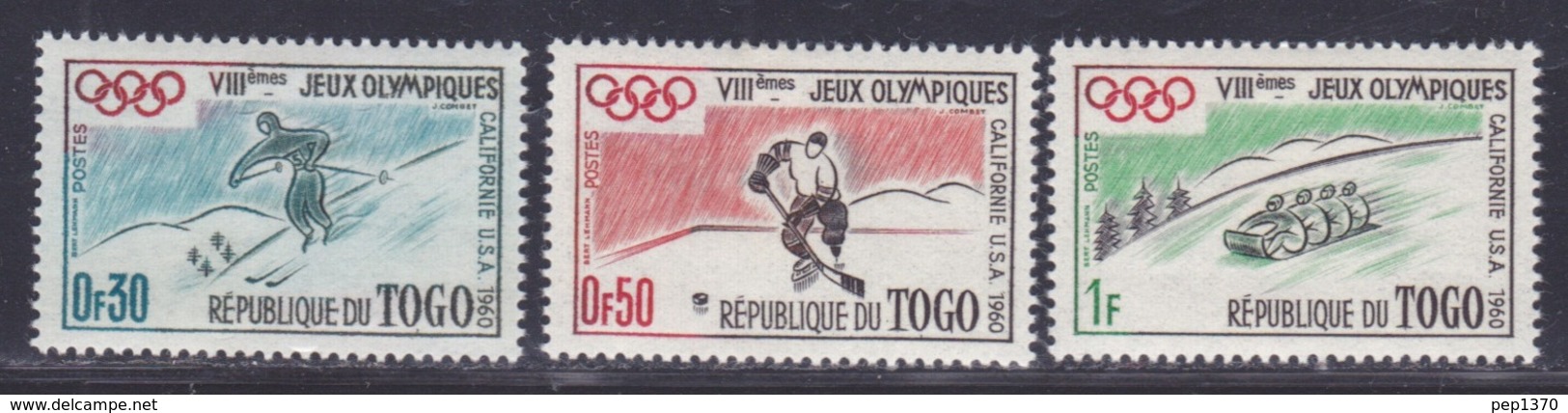 TOGO 1960 - JUEGOS OLIMPICOS SQUAW VALLEY - YVERT Nº 300/302** - Hiver 1960: Squaw Valley