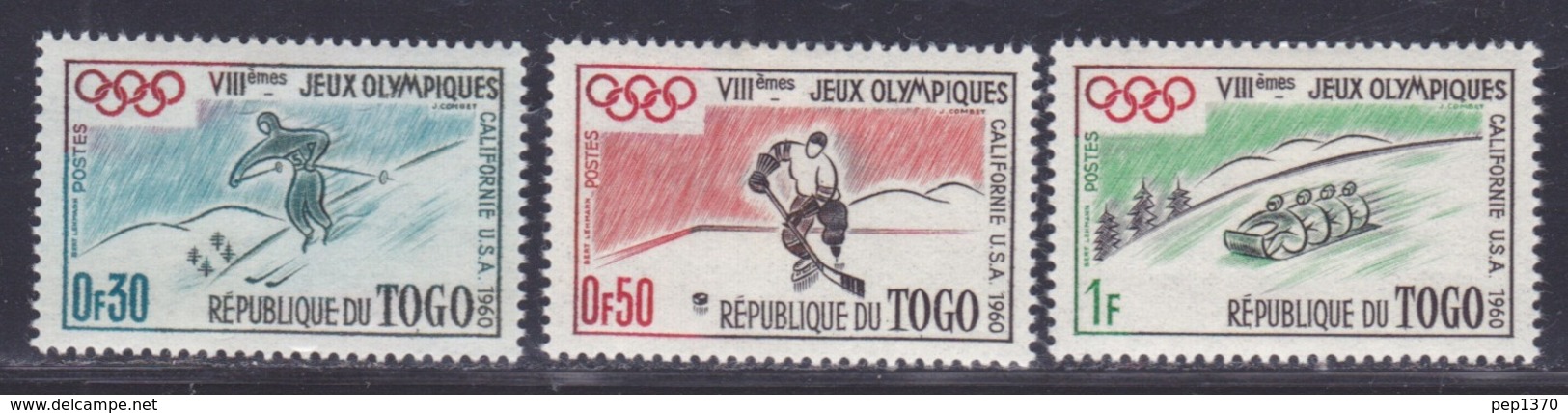 TOGO 1960 - JUEGOS OLIMPICOS SQUAW VALLEY - YVERT Nº 300/302** - Invierno 1960: Squaw Valley