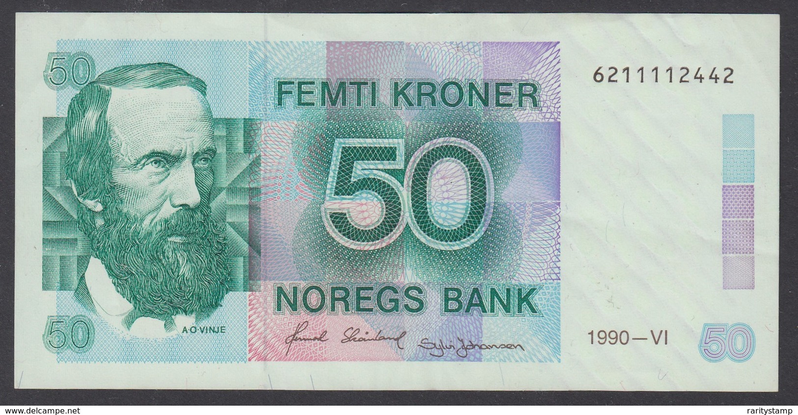 NORVEGIA 1990  50 KRONER  QFDS - Norvège
