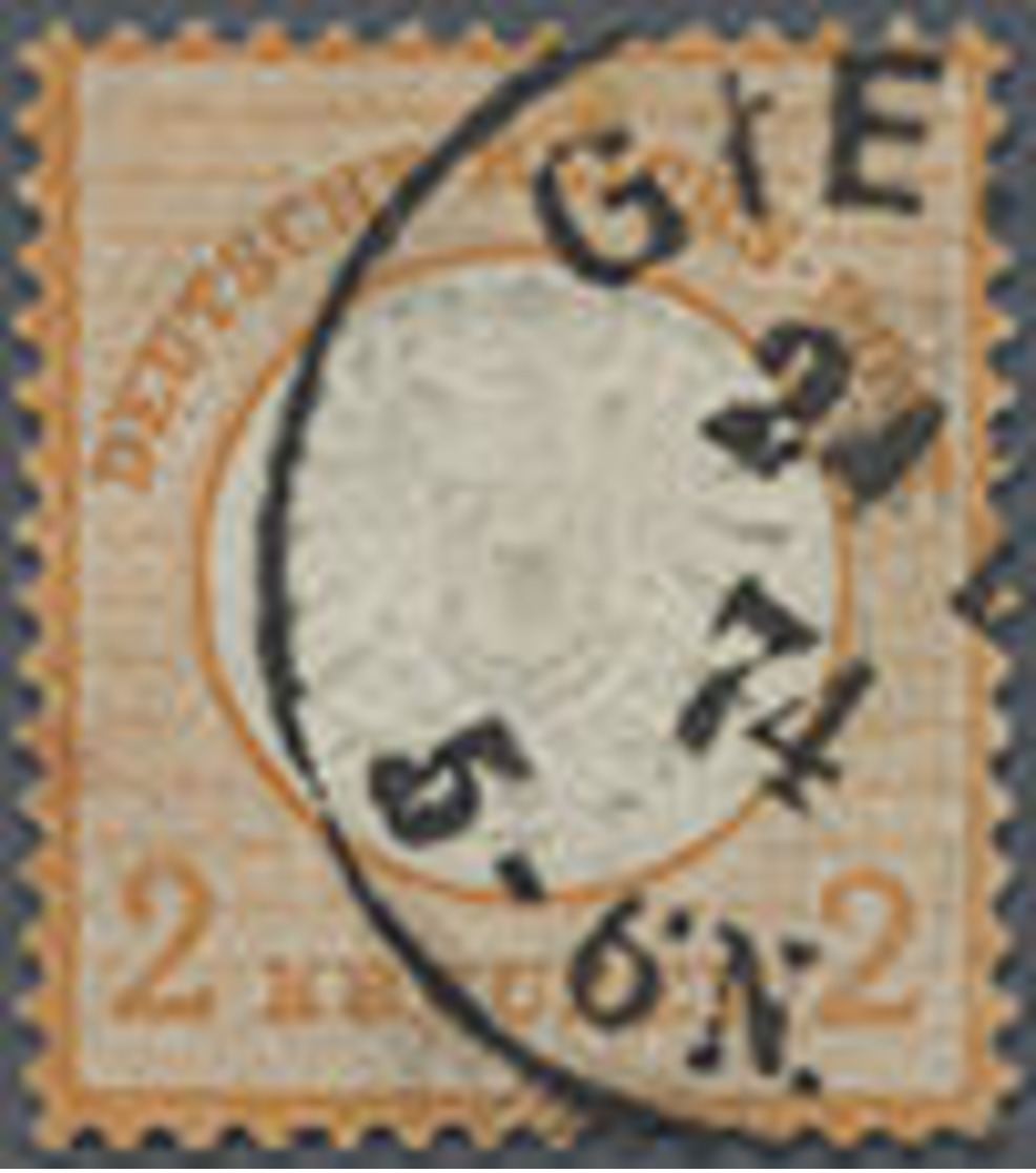 1872, 2 Kr. Gr. Schild Orange, Gut Gezähnt Und Geprägt, Etwas Höher Sign. Pfenninger, Mi.3200.- - Sonstige & Ohne Zuordnung