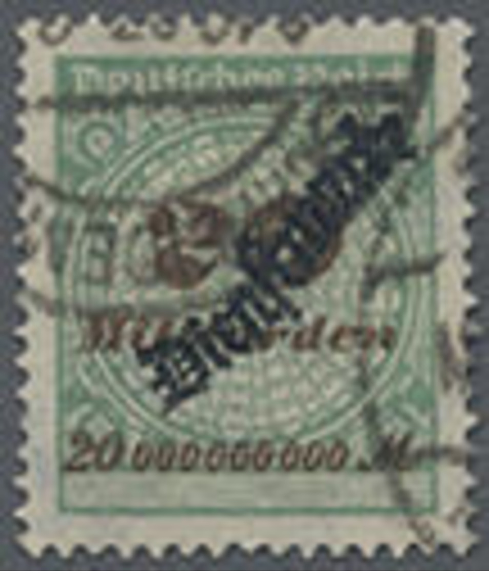 1923, 20 Mrd. Schlangenförmiger Aufdruck, Gestempelt,sign. Infla, Mi. 200.- - Andere & Zonder Classificatie