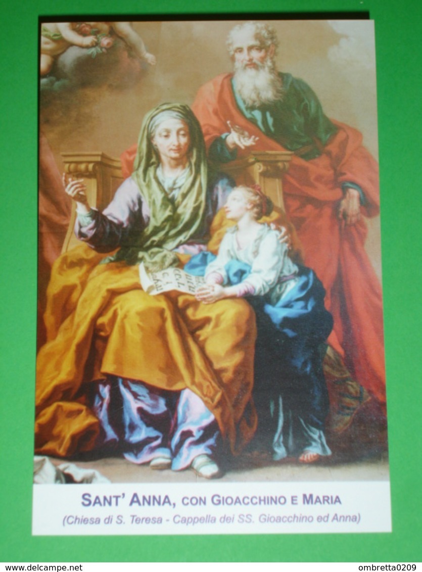 Sant'ANNA Con S.GIOACCHINO E MARIA  /Chiesa S.Teresa TORINO PP.Carmelitani - Santino - Santini