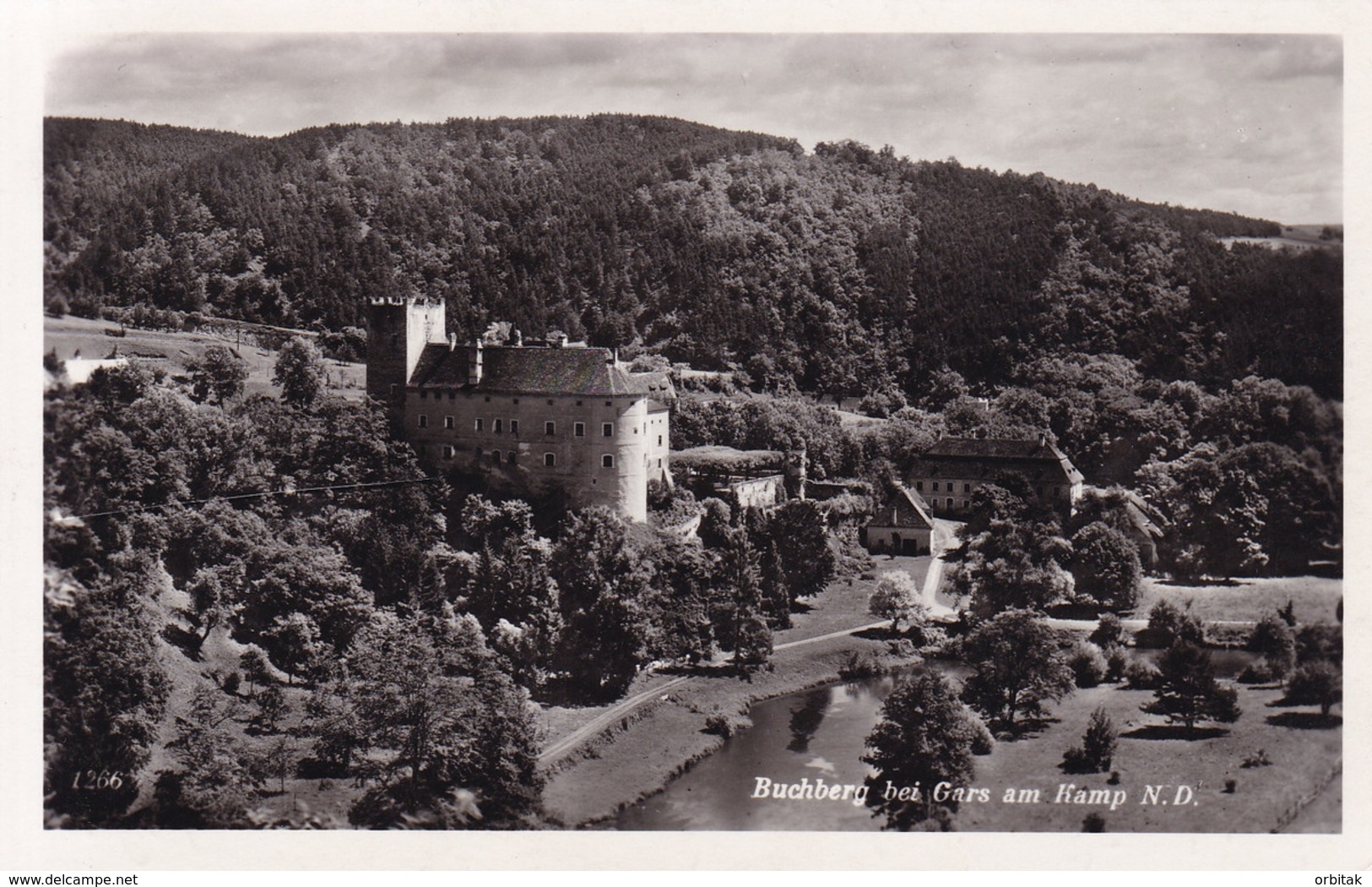 Buchberg Am Kamp * Burg, Schloss, Fluss, Gesamtansicht * Österreich * AK1320 - Horn