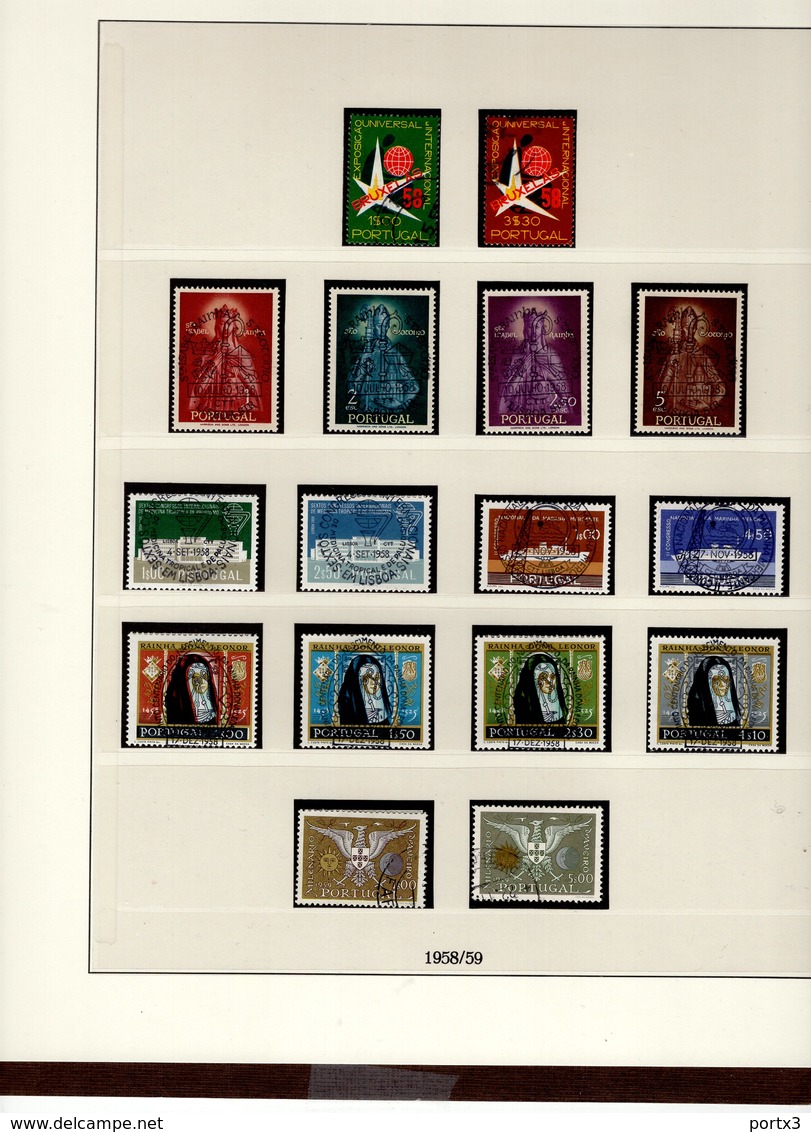 Portugal Jahr 1958 - 1959 Gestempelt Used - Années Complètes