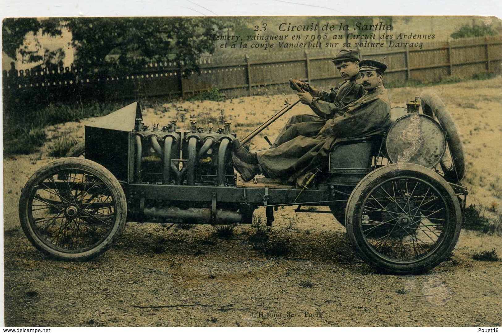 72 - CIRCUIT DE LA SARTHE - Hémery, Vainqueur En 1905 Au Circuit Des Ardennes Sur Sa Voiture Darracq - Otros & Sin Clasificación