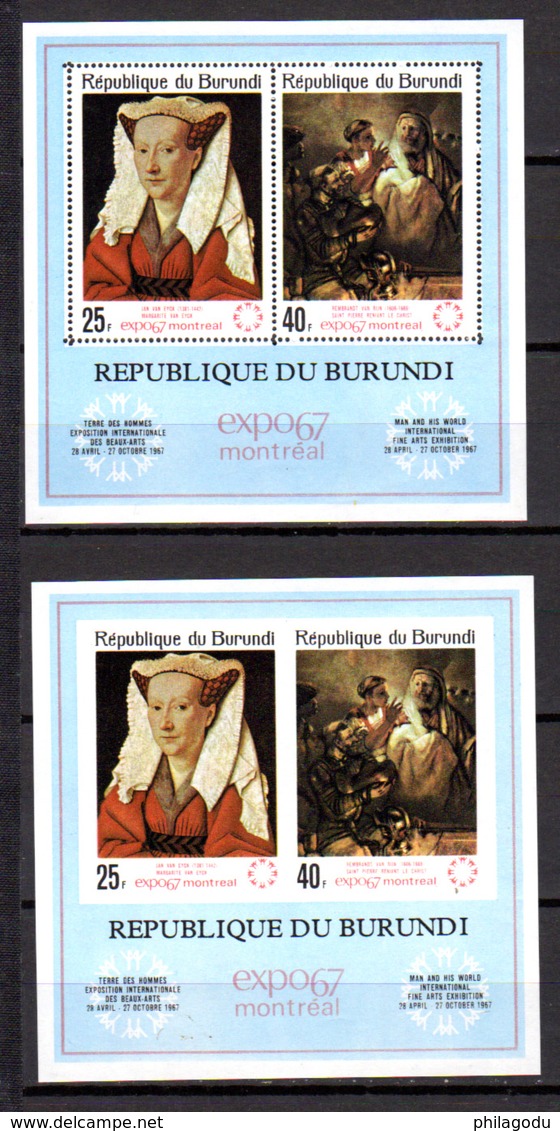 Burundi 1967, Kennedy, Churchill, Lions international, Expo de Montréal, Noël, séries de 1967, cote 87 €