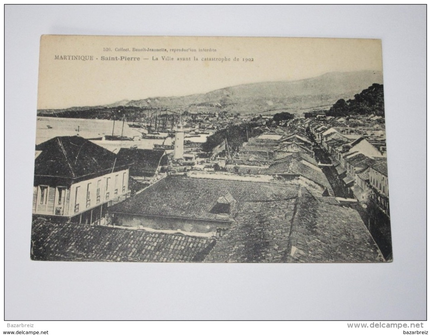 Refboite85 * ( Vente Directe )    Martinique  Saint Pierre La Ville Avant La Catastrophe De 1902 - Autres & Non Classés