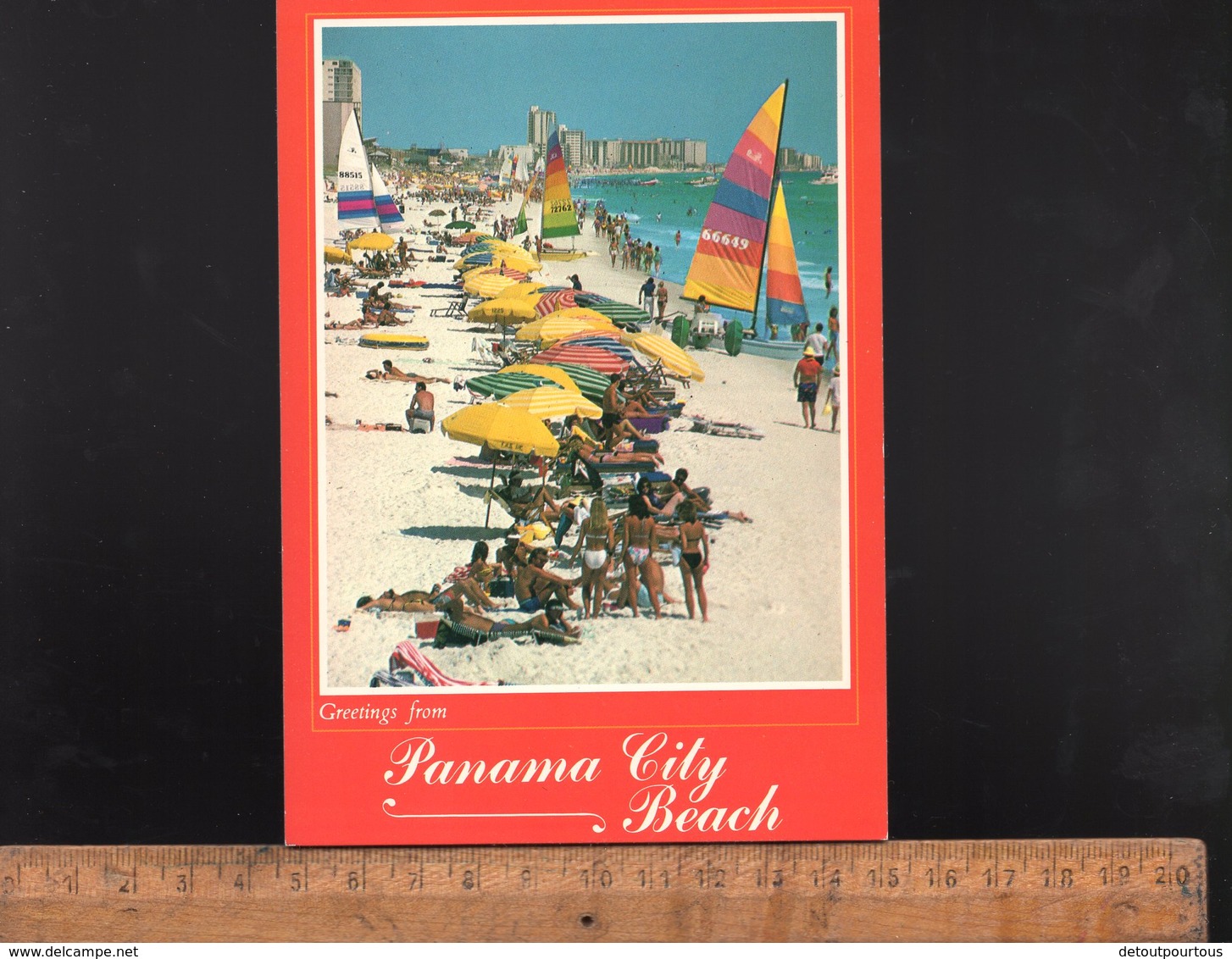 Panama City Florida USA : X2 Postcards Beach - Panama City