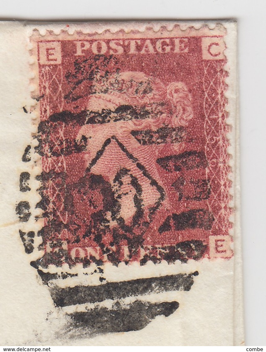 LETTRE. 5 AOUT 1874. ONE PENNY ROUGE. PAID LOMBARD STREET. PD POUR MADID ESPAGNE. ESTAFETA DE CAMBIO. TAXE 6 ROUGE - Lettres & Documents