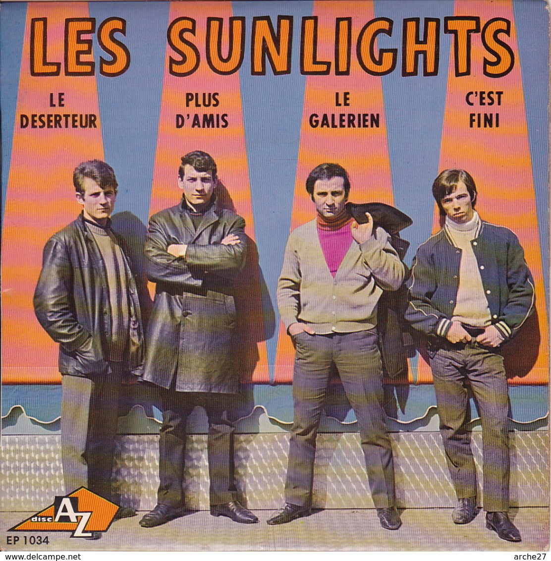 Les SUNLIGHTS - EP - 45T - Disque Vinyle - Le Déserteur - 1034 - Otros - Canción Francesa