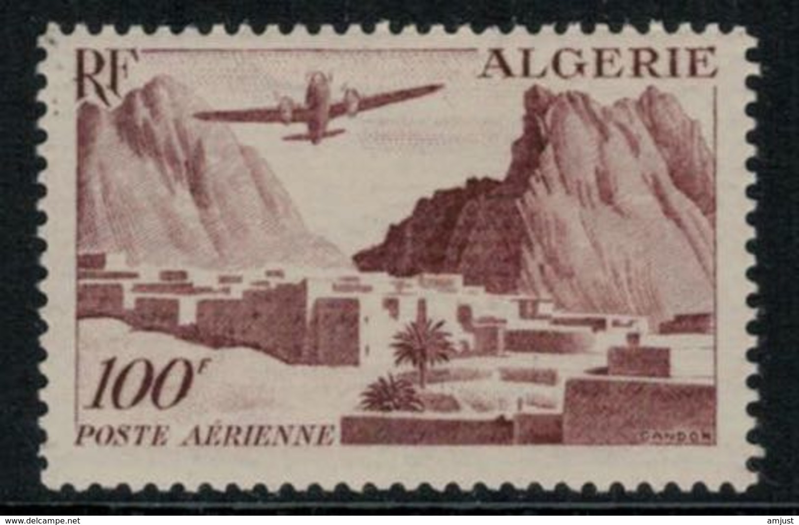 Algérie // Poste Aérienne  // 1949-1953 // Gorges D'El Kantara, Neufs ** MNH No.10 Y&T - Airmail