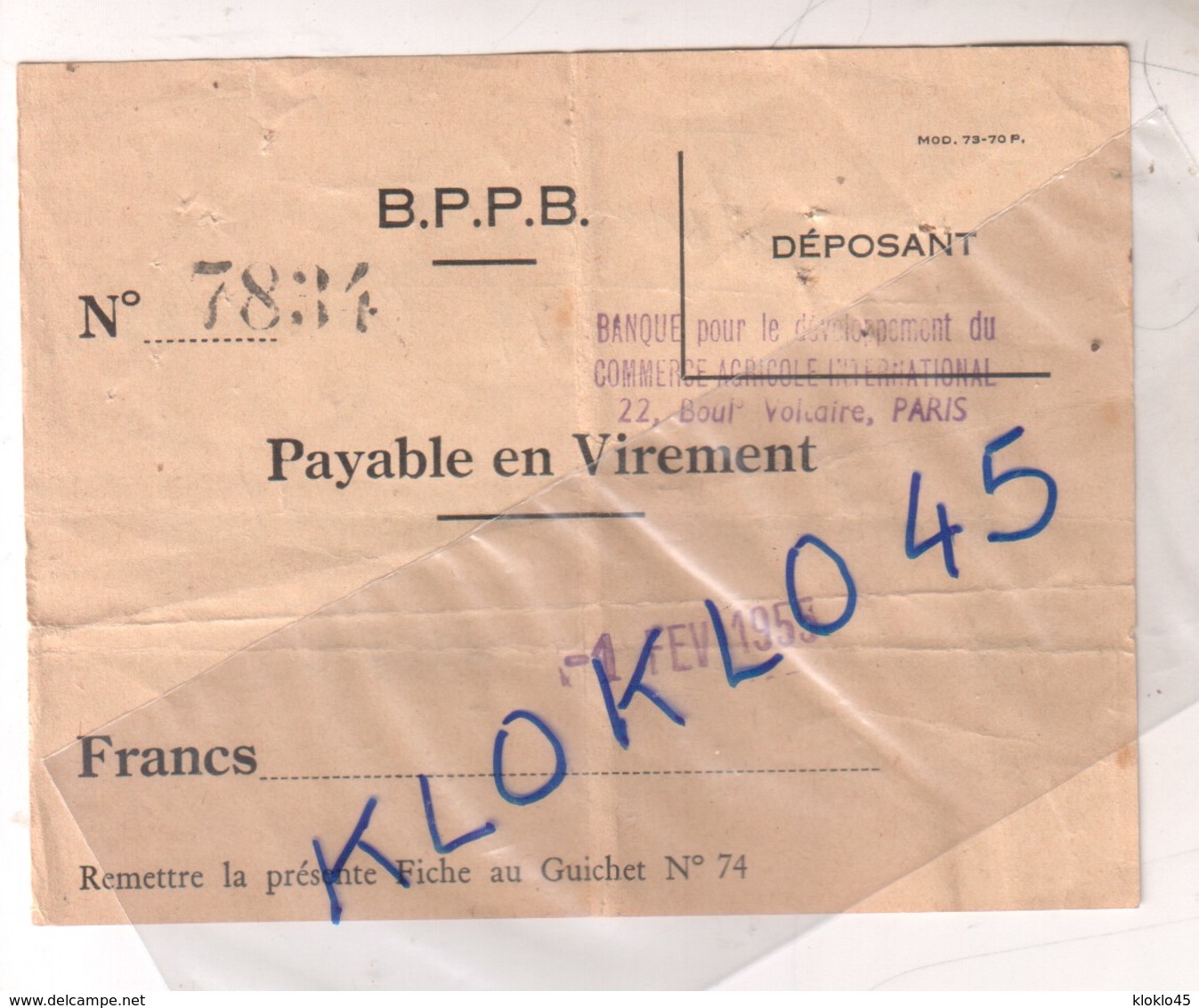 CREDIT FONCIER DE FRANCE OBLIGATIONS 3% Coupure De Cinq Cents Frances Foncière Communale N° 158995 1951 2è Coupure - A - C