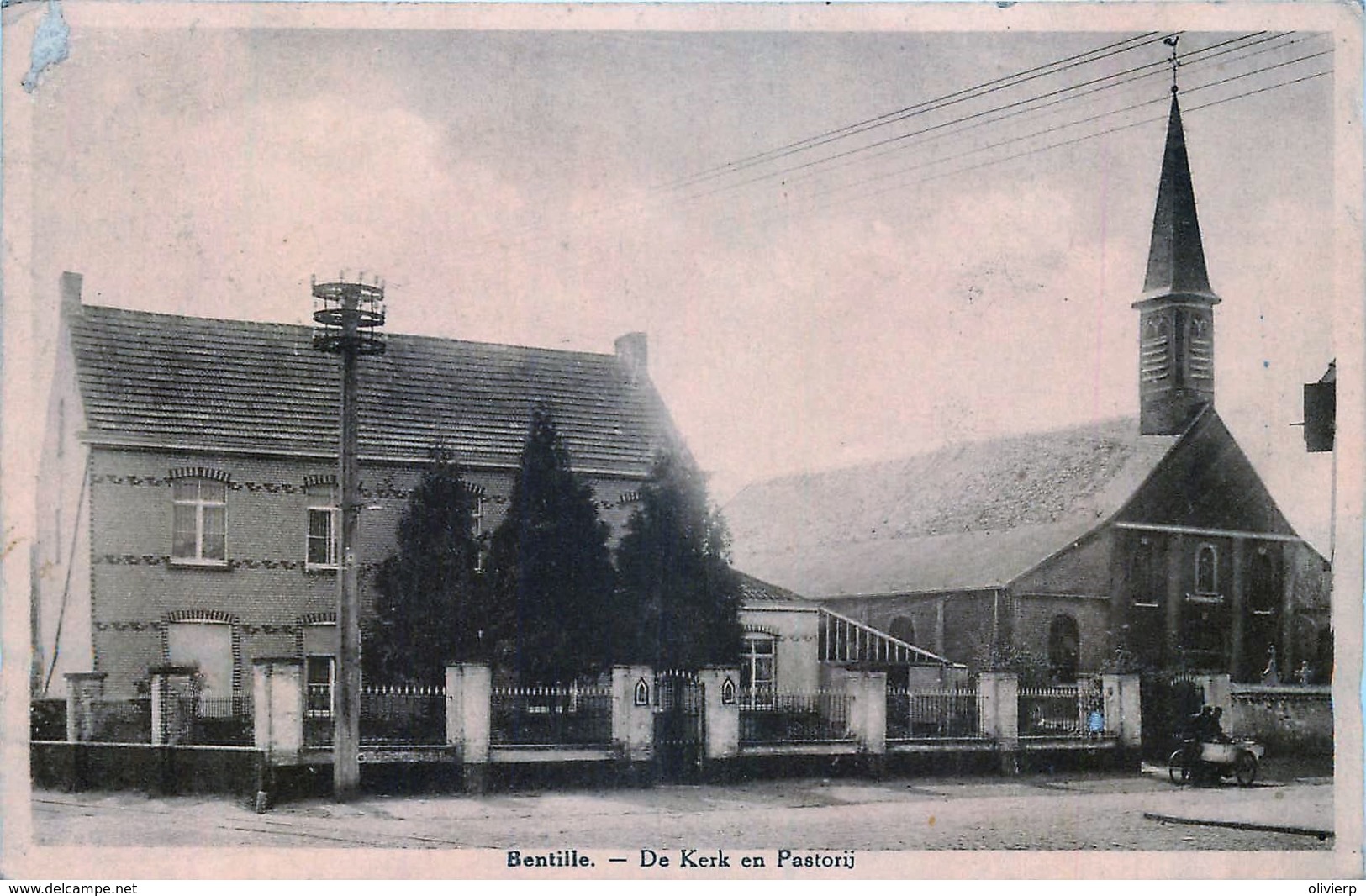 Belgique - Sint-Laureins - Bentille - De Kerk En Pastotij - Sint-Laureins