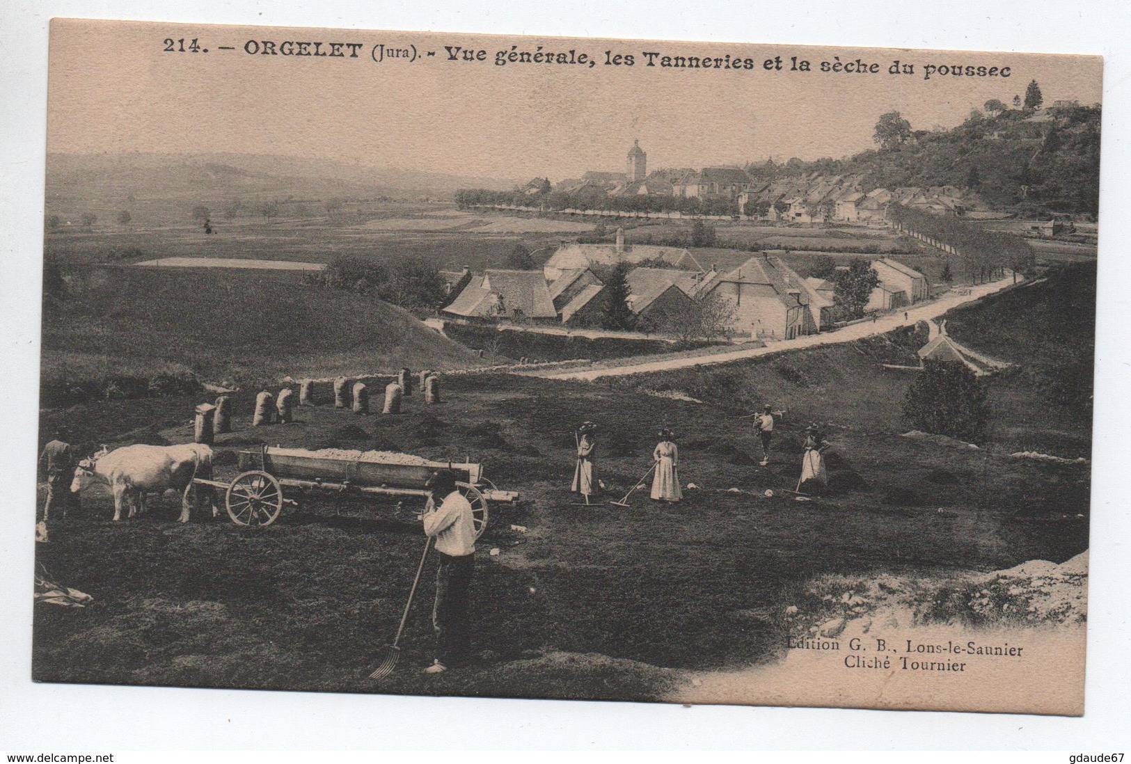 ORGELET (39) - VUE GENERALE, LES TANNERIES ET LA SECHE DU POUSSEC - Orgelet