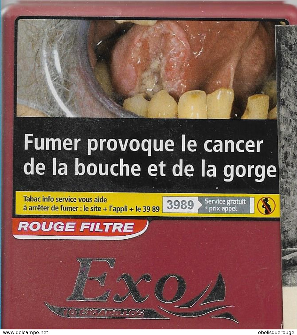 BOITE 10 CIGARILLOS VIDE EXO NEOS PUBLICITE CANCER PLASTIC 3889 - Cigar Cases