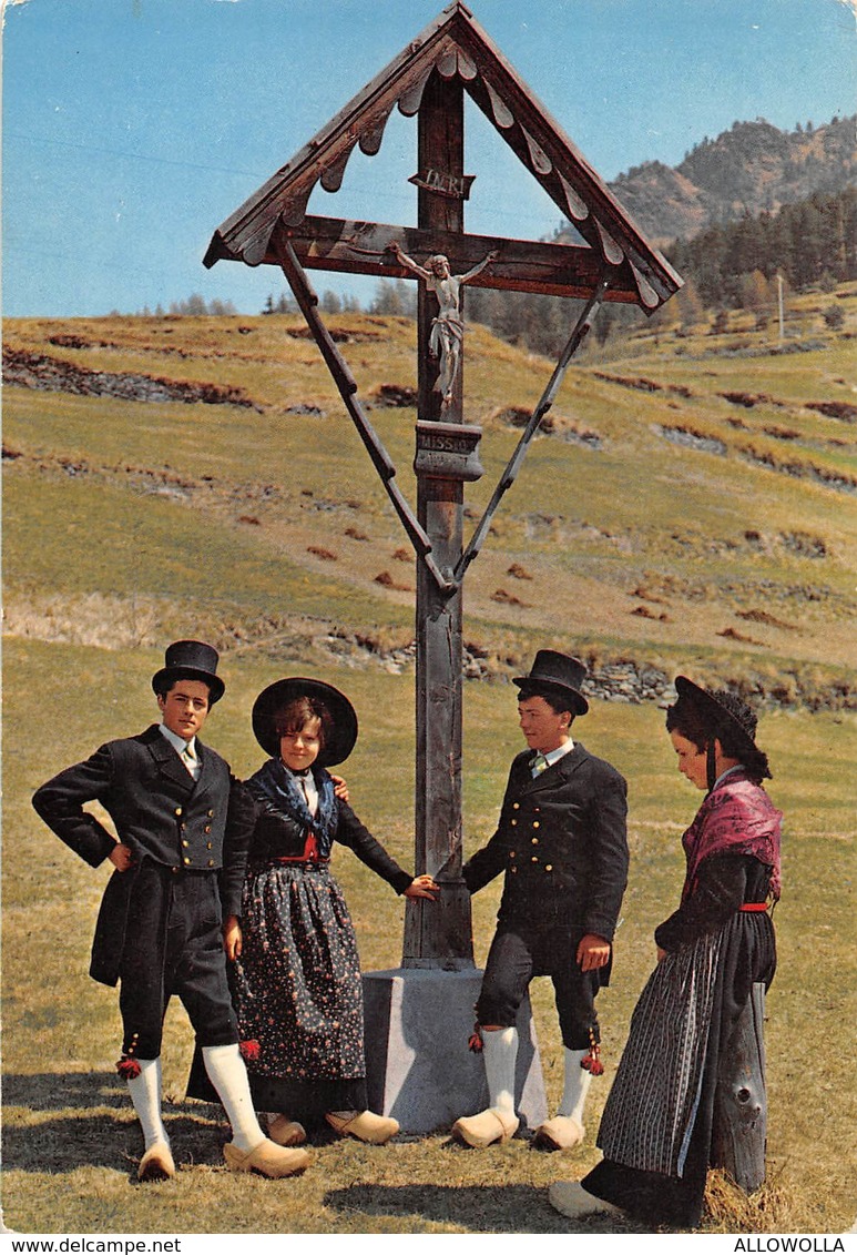 7060 " VALLE D'AOSTA-COSTUMI DI AYAS " -CART. POST. ORIG. NON SPEDITA - Altri & Non Classificati