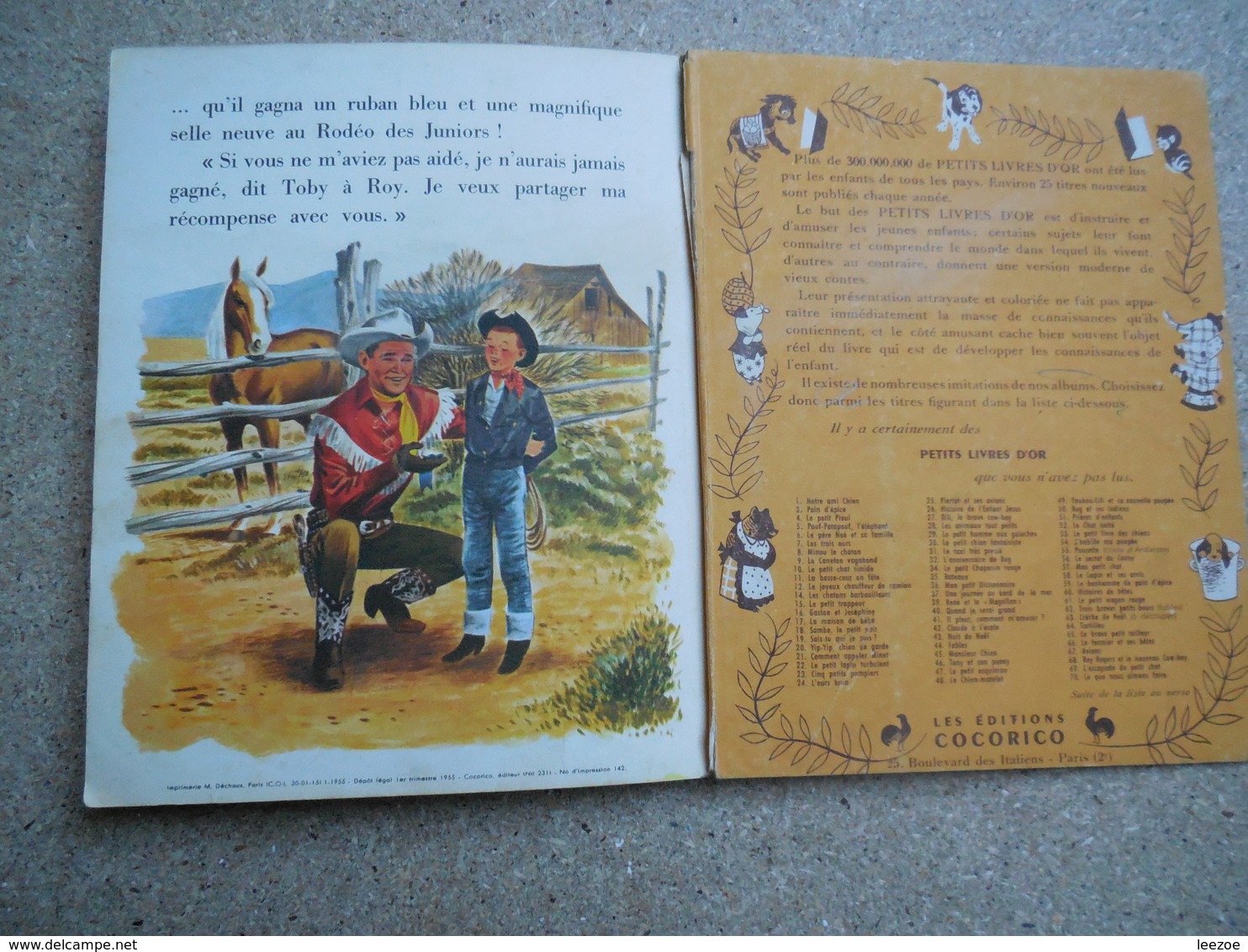 un petit livre d'or roy rogers et son ami toby....4A010320