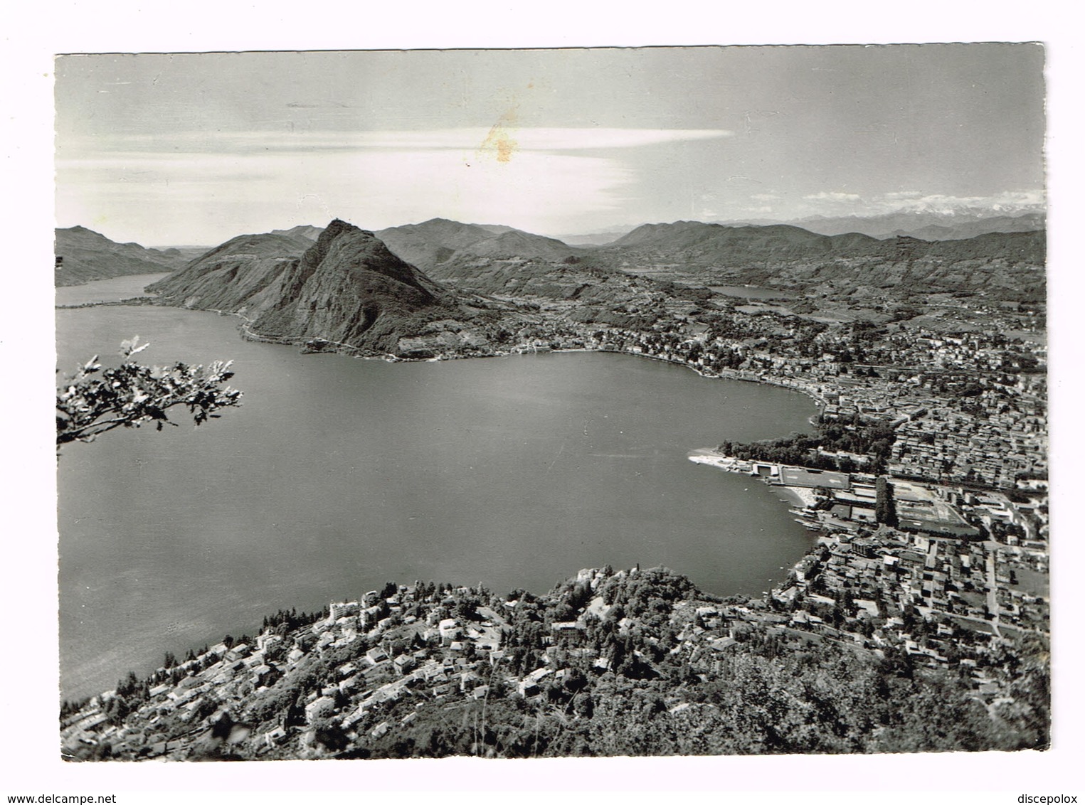 V5129 Lugano - Monte San Salvatore E Il Lago - Panorama / Viaggiata 1965 - Lugano