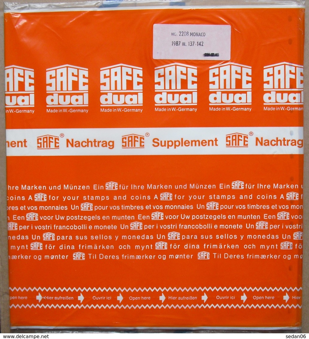 SAFE/I.D. - Jeu MONACO 1987 - Pré-Imprimés