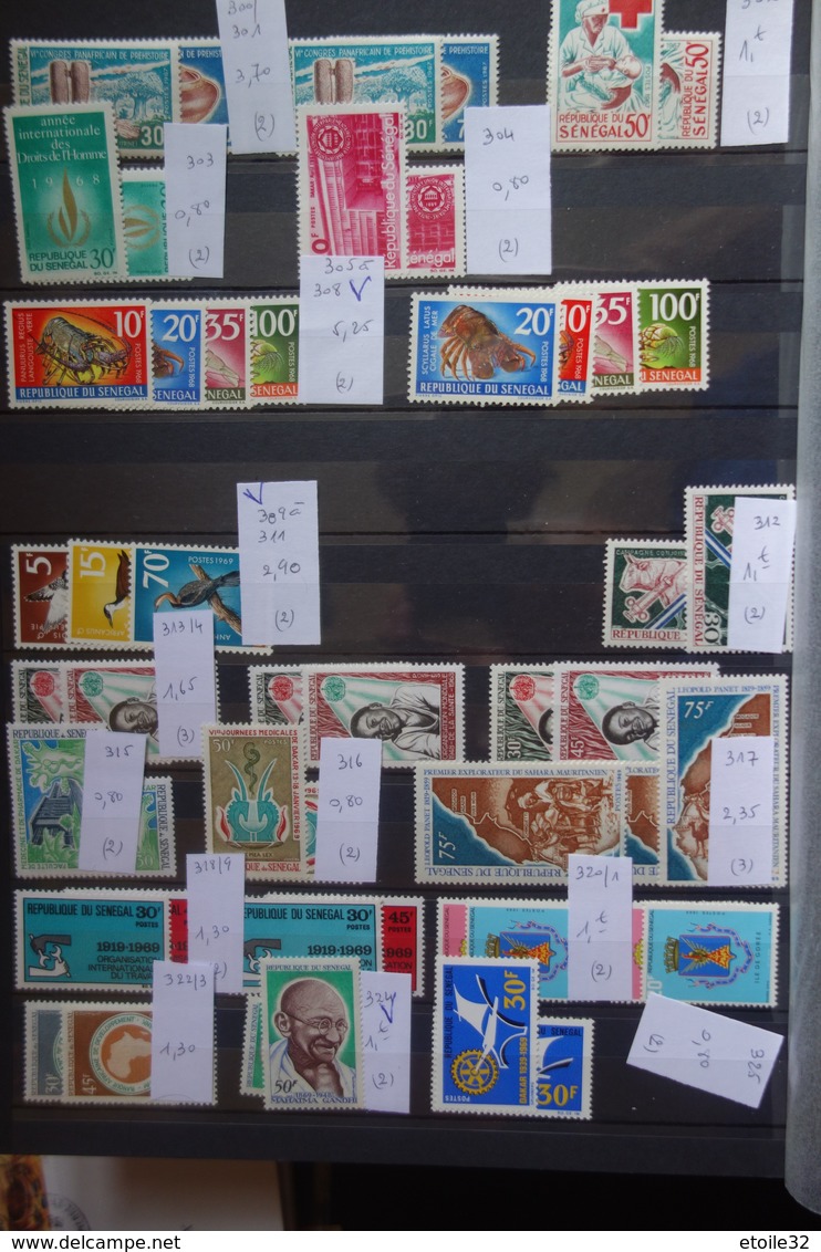 Republique Du SENEGAL DE 1960 A 1990 ** Mnh - Collections (en Albums)